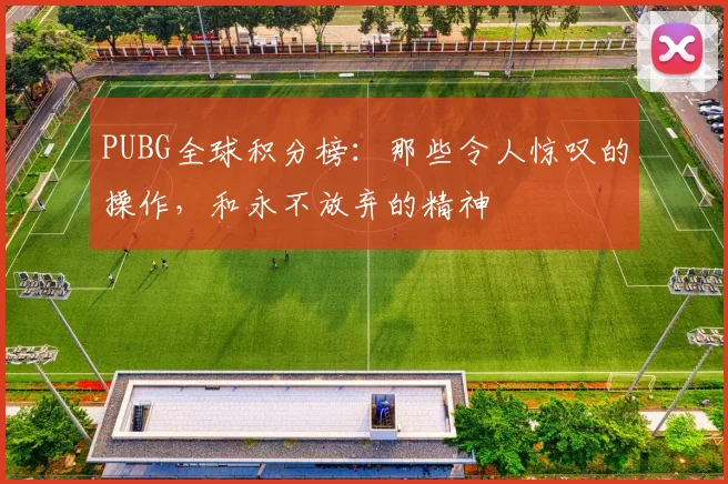 PUBG全球积分榜：那些令人惊叹的操作，和永不放弃的精神